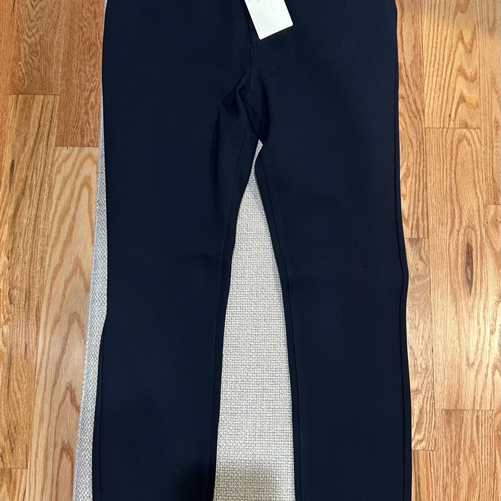 Ted Baker London Navy Skinny Pants with Textured Fabric